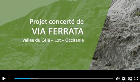 Vidéo de sensibilisation " biodiversité & pratiques sportives en milieux rocheux " : Projet concerté de VIA FERRATA en vallée du Célé